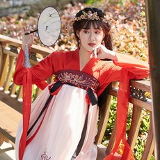 에스닉 여성 차이나 피안화 엔틱 샤랄라 리폼 학생 고대복장 한원소