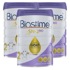 호주 바이오스타임 Biostime Stage 2 2단계 SN-2 바이오 플러스 팔라우온 울트라 산양 분유 800g, 3팩