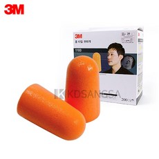 3M 폼타입 귀마개 1100 소음차단 100쌍 이어플러그, 단품