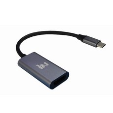 인네트 TV 모니터 프로젝터 케이블 USB 3.1 to HDMI 변환 컨버터 다크그레이 [IN-U31H19BK] - uhd-in508p