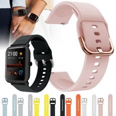 Xiaomi huami amazfit gts bip pace lite 스마트 시계 교체 용 팔찌 20mm 고무 시계 밴드 용 소프트 실리콘 스포츠 스트랩 밴드|스마트 액세사리|, 1개, 단일, 5