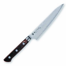 카타오카 제작소 페티나이프 실버 150mm 일본제 TAMAHAGANE 히비키 63층 다마스커스강 KP-1107, 1개