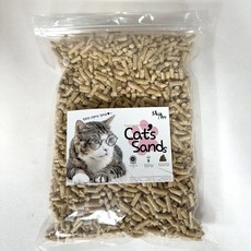 캣샌드 고양이모래 변기에 버릴 수 있는 고양이모래, 나무향, 1개, 2kg