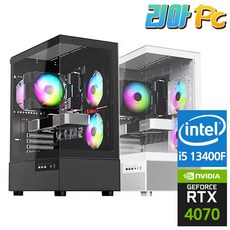 리아PC 게이밍 컴퓨터 고사양 조립 PC 데스크탑, i5 13400F + RTX 4070, Free DOS, 500GB, 16GB, 블랙