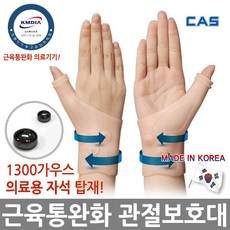 카스 관절 발목 손목 무릎 자석 보호대 의료기기 국산 실리콘 엘라스토머, CMAA-001(손목), 1개