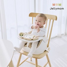[젤리맘] 와이즈체어 바니 6종 와이즈체어+카트+가방+바니짱구베개+토이+흡착식판, 앰버베이지x민트플라워, 그레이