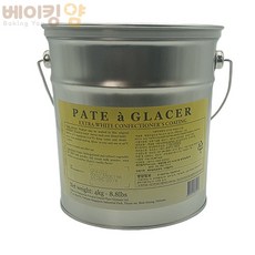 베이킹얌 화이트코팅초콜릿4kg (빠떼아글라세) +아이스박스 포함