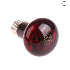 25W 파충류 AC220 난방 레드 양서류 뱀 50W 애완 라이트 열 75W UV 100W 240V 전구 램프 동물, 1개