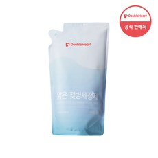 더블하트 맑은 젖병세정제 거품형 리필, 3개, 650ml