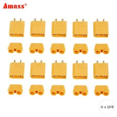 Amass XT90 로켓X, XT90H 수x10개, 10개 XT90H 수x10개, 10개
