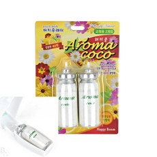 비워크 화장실용 방향제 분사기 리필 레몬 2매입 변기냄새제거, 1개