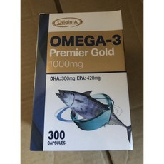 (호주직배) 오리진에이 프리미엄골드 피쉬오일 오메가3 1000mg 300캡슐 ORIGIN-A OMEGA-3 Premier Gold 1000mg 300C (DHA 300mg EPA, 1개, 300정