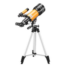 15X-150X 70mm 대형 조리개 천문학 굴절 단안 망원경 (삼각대 텔레 컨버터 포함) Star Gazing Bird Watching 호환, 없음