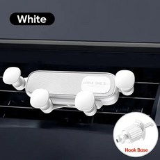 중력 자동차 전화 거치대 회전 에어 벤트 휴대폰 스탠드 지지대, 4.White, 1개