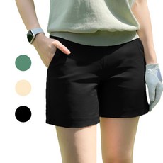 여성 골프 3부 봄 스판 반바지 연습복 빅사이즈 골프팬츠