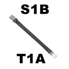USB C타입 리본 케이블 플랫 EMI 차폐 FPC 3.1 90 도 커넥터 3cm-3M 어댑터, 01 S1B-T1A_01 3CM, 3cm