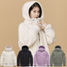 블랙야크 공용 간절기 플리스 후드자켓 아이유 양털 뽀글이 겨울 오버핏 B마카롱2후드자켓