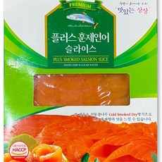 샐러드에 첨가하는 훈제 연어 슬라이스 냉동 200g, 1개