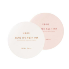 식물나라 산소수 생기톤업선쿠션 2color (본품 15g), [단품] 02호 생기피치, 15g, 1개