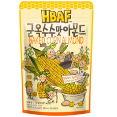 HBAF 군옥수수맛 아몬드, 210g, 2개