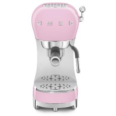 스메그 반자동 커피머신 ECF02, 핑크