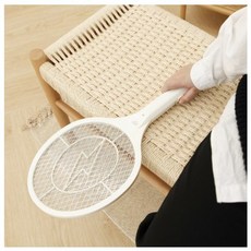 가쯔 벌레 퇴치 휴대용 스마트 전기모기채 2p, 아이보리