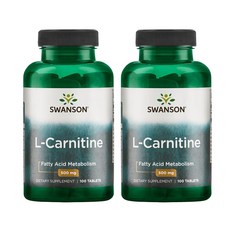 스완슨 L-카르니틴 500mg 타블렛, 100정, 2개
