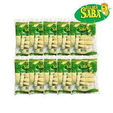 Frozen Whole Steamed Golden Saba Banana 10pack 필리핀 냉동 사바 바나나 10팩, 1set, 800g