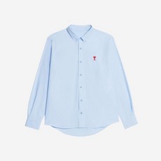 아미 스몰 하트 로고 옥스포드 버튼 다운 셔츠 스카이 블루 AMI de Coeur Oxford Button Down Shirt Sky Blue