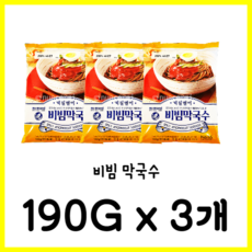 노브랜드 비빔 막국수 190g x 3개