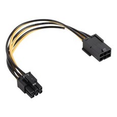 H무배 컴퓨터 부품 전원 연장 케이블 VGA카드용 6핀 0.15M // 멀티 KVM USB, 1개, 기본값, 기본값