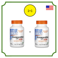 닥터스베스트 AstaReal 원료사용 아스타잔틴 6mg 비건 소프트젤 90정x2병, 90정, 2개
