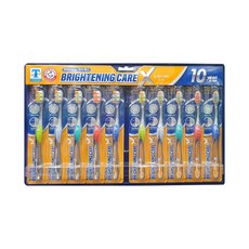 티스탠다드 암앤해머 브라이트닝 칫솔10개입