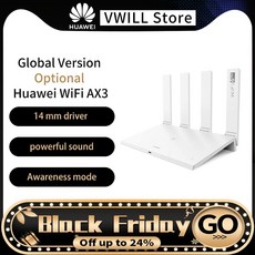 글로벌 버전 옵션 화웨이 와이파이 AX3 와이파이 6 + 3000 메가비트/초 라우터 화웨이 와이파이 AX3 프로 라우터 하우스 와이파이 라우터|모뎀, 1개, Official Standard, CN AX3 White
