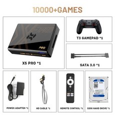 N64 Sonsole 8GDDR4 슈퍼 RK3588 용 콘솔 DC SS PS2 PS1 게임 비디오 Kinhank X5 PRO 플레이 플러그 앤 게임 4THDD 16000 레트로, 없음, 4) X5 PRO320G  미국 - 4thdd