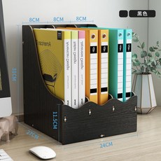 공시생필기구 데스크테리어 회사 책상꾸미기책상 보관 선반 데스크탑 학생 도서 정보 정리, C01 블랙
