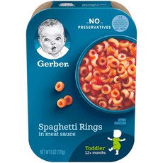 거버 스파게티 링 미트소스 Gerber Spaghetti Rings Meat Sauce 170g 6개