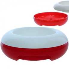 강아지 밥그릇 식기 레드 중 애견 반려 동물 식기, 쿠팡 ET BOWL 레드화이트(RS) - Medium