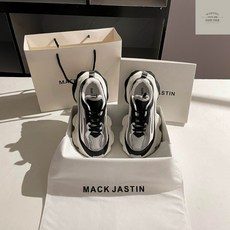 MACK JASTIN 맥자스틴 에어메쉬 운동화 여성 2024 봄 와일드 웨이브 캐주얼화 트렌디