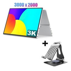 보조모니터 노트북 미니 휴대용 게이밍 디스플레이 HDMI C 타입 휴대폰 PC 스위치 PS5 Xbox 맥북 3K IPS A, 5.XD13.5 - 3K - EU 플러그