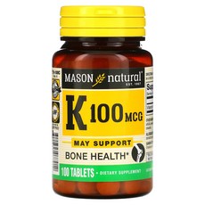 매이슨네츄럴스 비타민 K 100mcg 타블렛, 4개, 100정