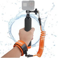  액션 카메라 논슬립 핸들러 플로팅 핸드 그립 홀더 마운트 손목 스트랩 GoPro Sony Insta360 Akaso 언더워터 스노쿨 장비, Floating hand grip 