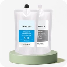 루미웰 루미에스 스트레이트 볼륨 매직 슈퍼하드 SH (강모용), 1제 젤타입 + 2제액상타입, 1개, 500ml