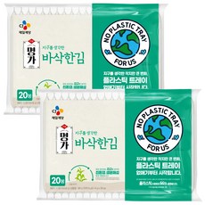 명가 지구를생각한바삭한김 80g (4g x 20 봉) x 2개, 4g