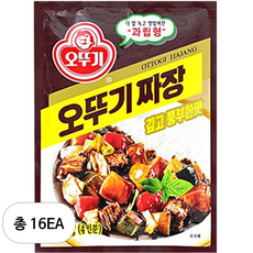 오뚜기 짜장 깊고 풍부한맛 과립형, 100g, 16개