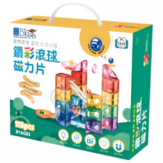 小牛津 鑽彩滾球磁力片 115pcs, 磁力片