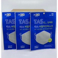 타스 TAS KFAD 비말차단마스크 대형 화이트 새부리형 50매