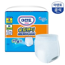 아텐토 성인기저귀 슬림팬티, 중형, 1개, 11개입