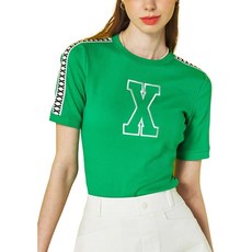 젝시믹스골프 반팔 여성용 골프웨어 로고 라운드넥 XEXYMIX XGFST03H1