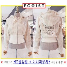 [현대백화점][에고이스트] EL4CZ161 와펜 포인트 후드 트위드 점퍼 JP